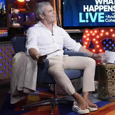 Andy Cohen Ditches His Shoes While Hosting ‘WWHL’ After the Air