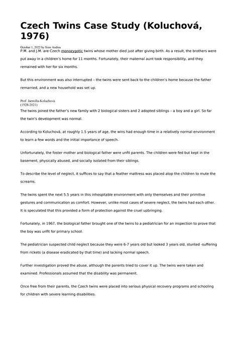 SPEAKING AND LISTENING ALL DAY - articles for psychology - Czech Twins