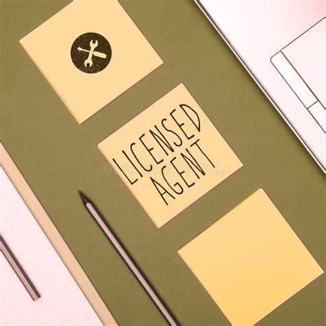 sign displaying licensed agent business overview authorized