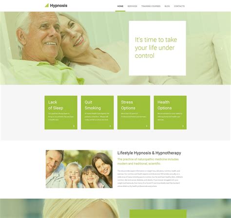 Hypnosis Website Template - Go Edit