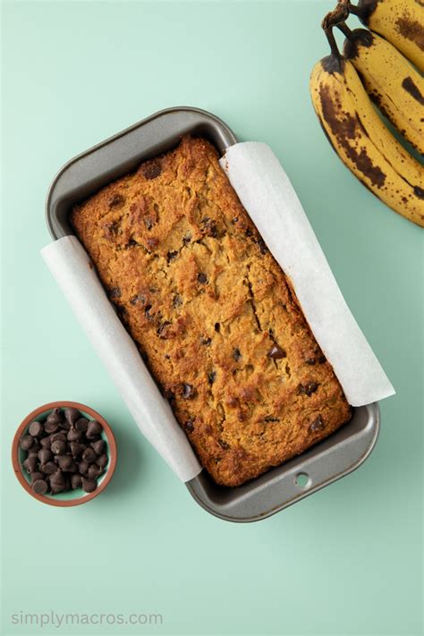 Chocolate Chip Protein Banana Bread - Simply Macros