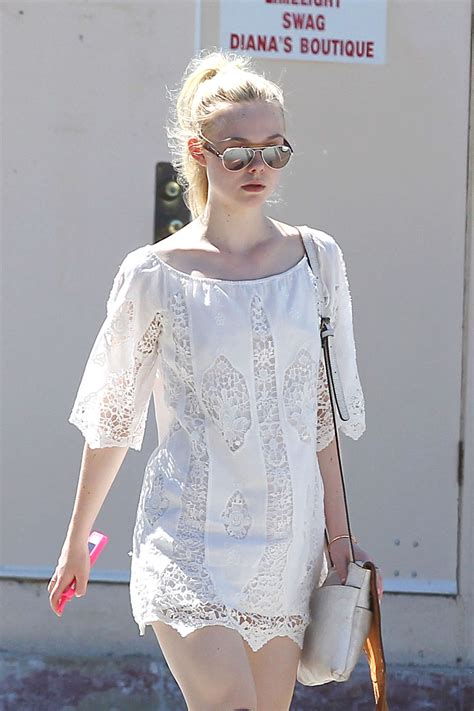 Elle Fanning in Mini Dress out in LA – GotCeleb