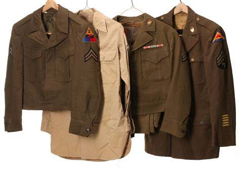 #573: ARMY AND ARMY AIR FORCE IKE JACKETS AND OTHER UNIFORMS