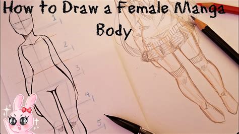 How To Draw Anime Body Female Step By Step - Add proportionate guidelines for her arms, legs and ...