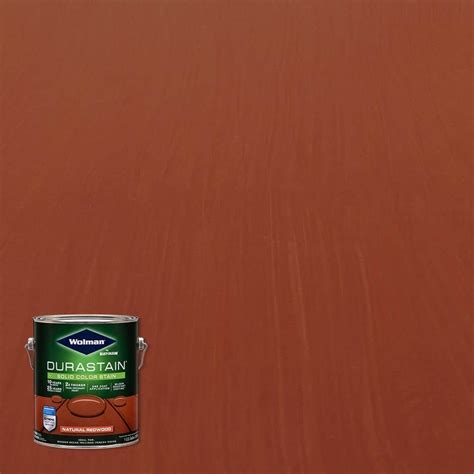 Wolman 1 gal. Durastain Redwood Exterior Wood Solid Stain (4-Pack ...