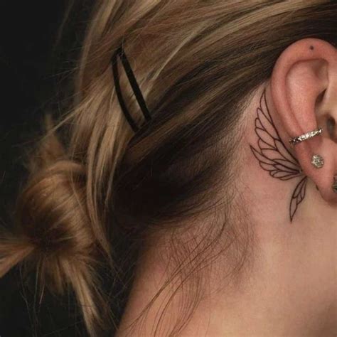 137+ Behind the Ear Tattoos for Women - Tattoo Glee