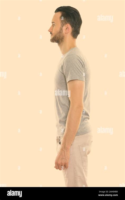 man facing left  res stock photography  images alamy