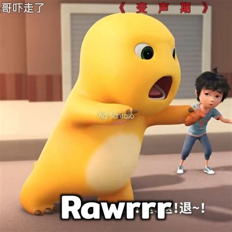 dino kuning sticker whatsapp humor lucu kartun gif lucu