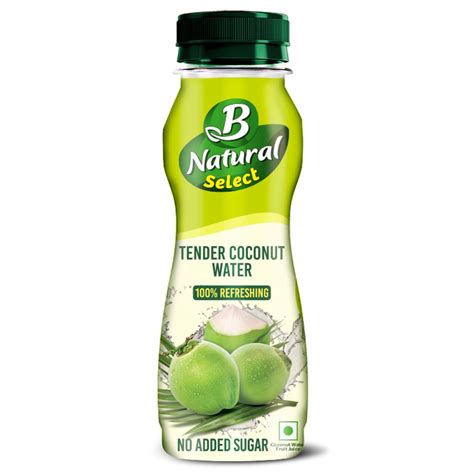 B Natural Select Tender Coconut Water, 200ml, No Added Sugar, 100%