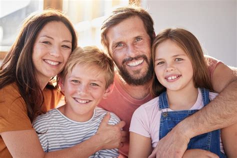 premium photo happy family kids  parents portrait  love living