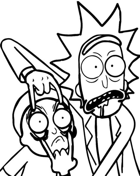 Rick And Morty Para Desenhar - 50+ Desenhos para colorir de Rick e Morty - Como fazer em casa