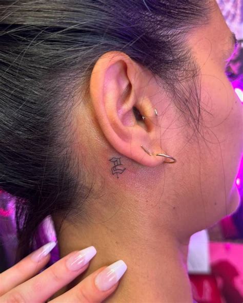 number  tattoo  gothic font located