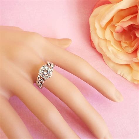 big diamond chain ring cz chain ring big diamond statement ring