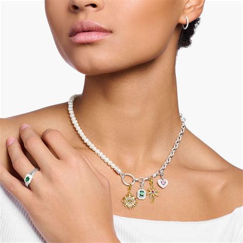 Charm, gold plated: Sun with colourful stones | THOMAS SABO