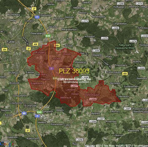 Postleitzahlgebiet 36093 - PLZ