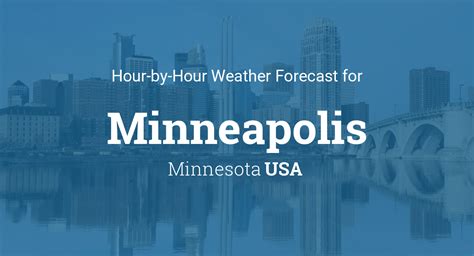 hourly forecast  minneapolis minnesota usa