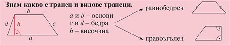 Трапец. Видове трапеци. Обиколка на трапец
