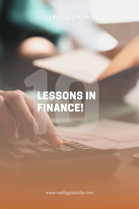 lessons  finance harassedmom