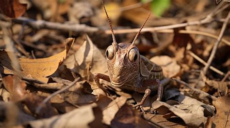 Premium AI Image | Grasshopper in Natural Habitat