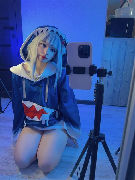 Pudding Desu cosplay Gawr Gura – Hololive "201 photos" - Cosplaytele