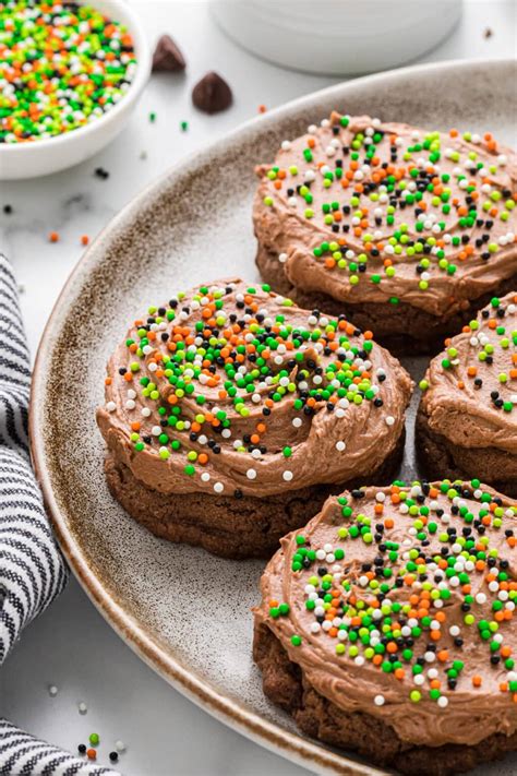 chocolate frosted cookies risas family kitchen