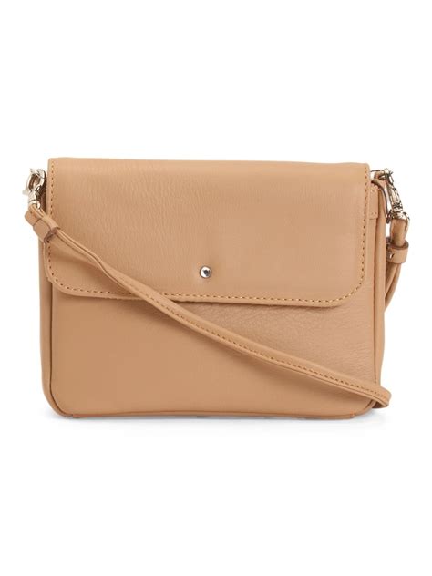 Multi Compartment Leather Crossbody | Leather Handbags | T.J.Maxx
