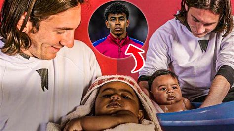 messi met lamine yamal     baby youtube