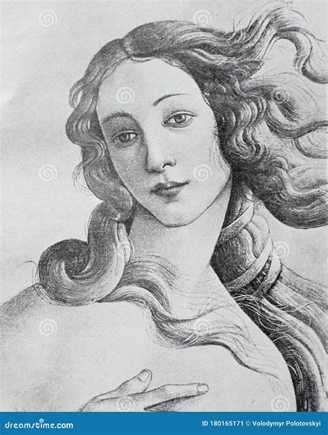 Venus Detail by Sandro Botticelli in the Vintage Book the Florence, the ...