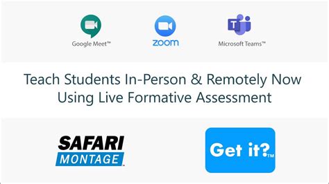 SAFARI Montage New Remote Learning Tools - YouTube