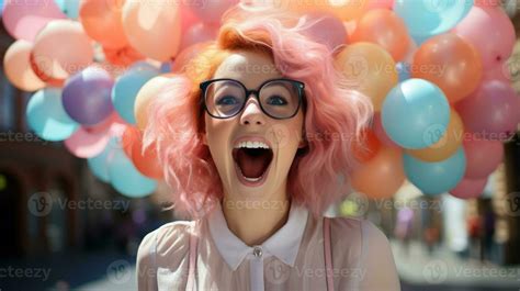 Shocked woman who couldn't believe what she saw. Generative AI 30710705 ...