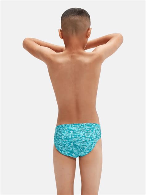 Speedo Boys 6.5cm Allover Digital Brief - Swimming Costumes | Nencini Sport