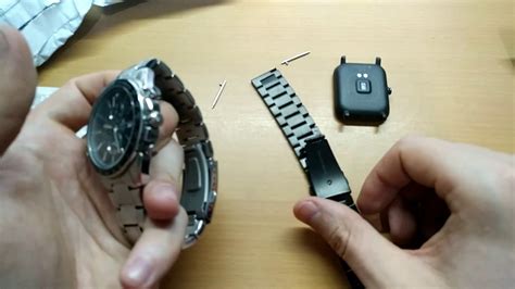 Нержавеющий ремешок для смарт-часов Amazfit Bip - YouTube
