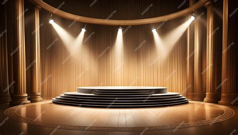 premium photo stage  stage  spotlights  stage   stage