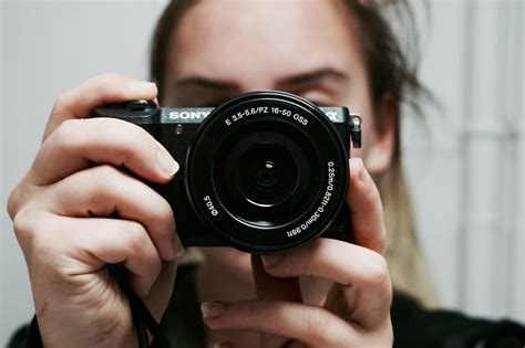 камера, фокус, объектив, человек, сони, фотографировать, женщина, темы ...