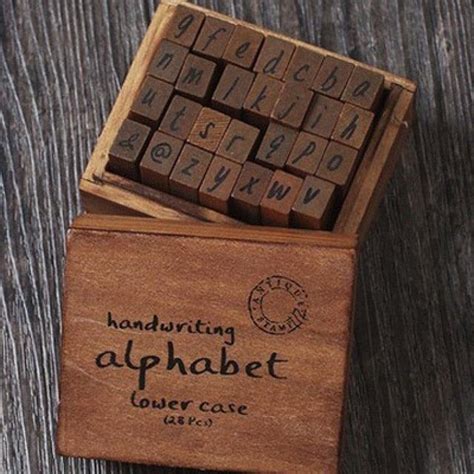 Vintage Alphabet Stamps Wooden Box at Rs 399.00 | Wooden Stamp | ID ...