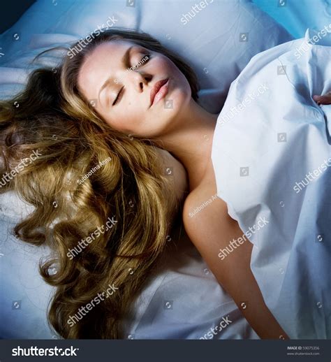 Beautiful Young Woman Sleeping Night Stock Photo 59075356 | Shutterstock