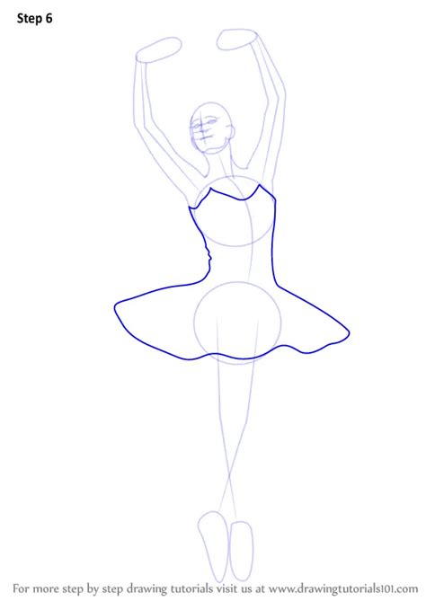 Learn How to Draw a Ballerina (Ballet) Step by Step : Drawing Tutorials