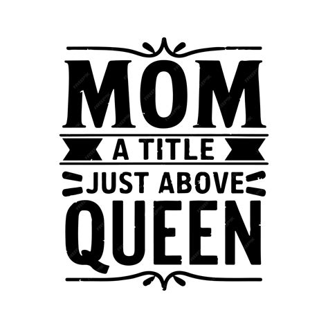 Premium Vector | Vintage mom title just above queen tshirt design with