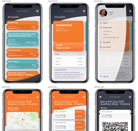 Ticketing app UI/UX | draganel.com