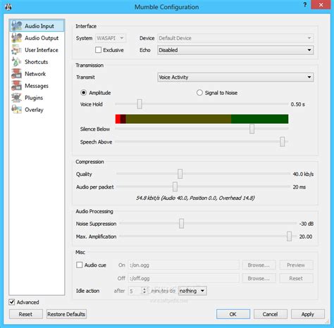 Download Mumble 1.2.19 / 1.3.0.2729 Snapshot