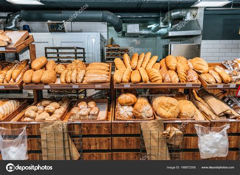Close View Freshly Baked Bakery Hypermarket Stock Photo by ...