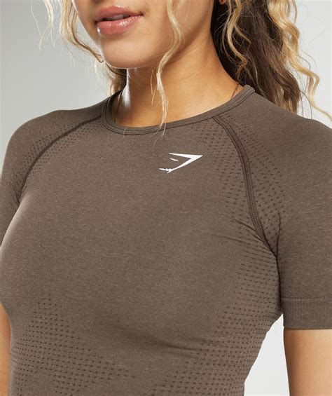 Gymshark Vital T-Shirt - Penny Brown Marl | Gymshark
