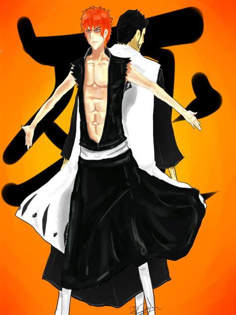 Ichigo and Isshin - Son and Father - Death by saturnion on DeviantArt