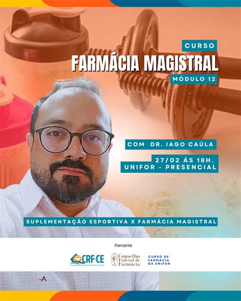 CRF-CE, CFF convidam você para participar da aula 12 do Curso de ...