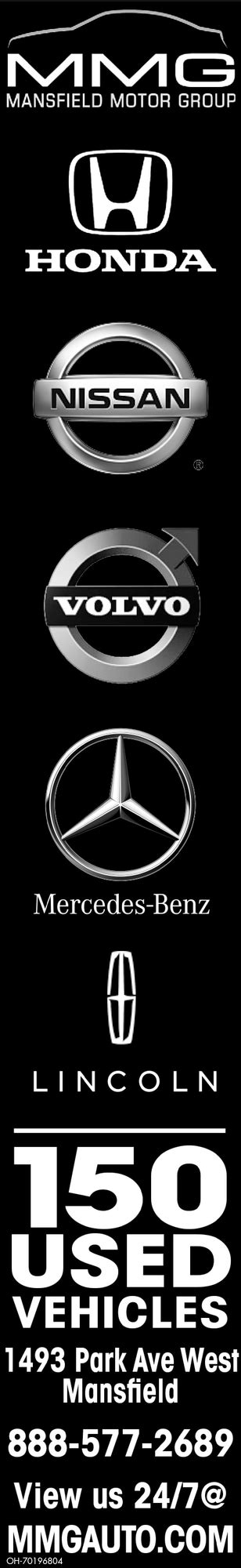 150 Used Vehicles, MMG Mansfield Motor Group, Mansfield, OH