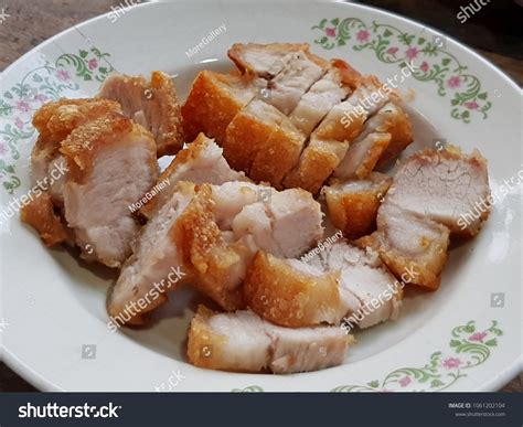 Close Food Texture Crispy Pork Belly Stock Photo 1061202104 | Shutterstock