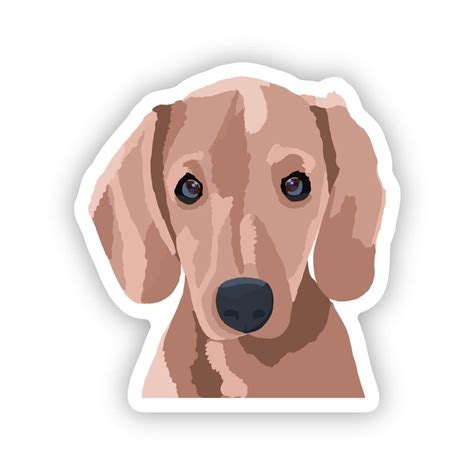 Dachshund Dog Vinyl Sticker
