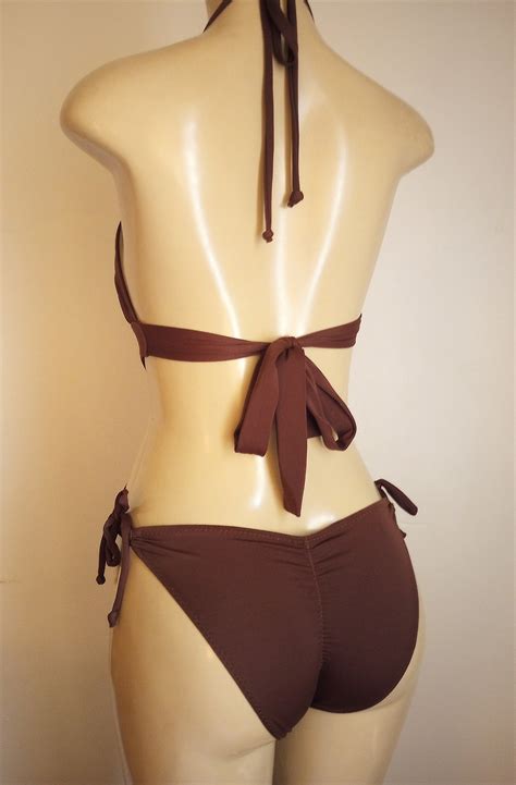 Tie Back Monokini Swimsuits One Piece, Halter Neck Monokinis, Cutaway
