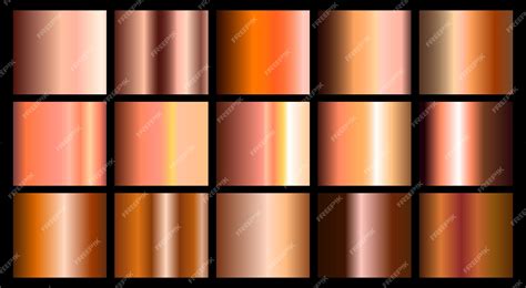 Premium Vector | A set of metallic colors
