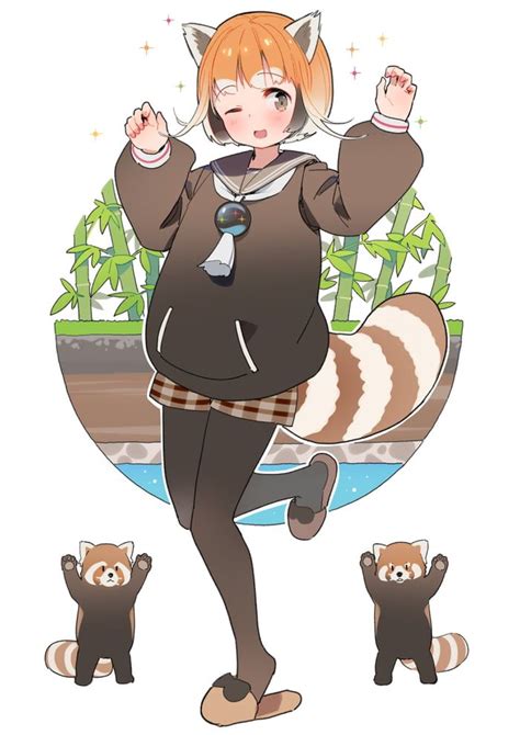 Scary Red Panda - Anime Waifu | Character design, Anime character ...